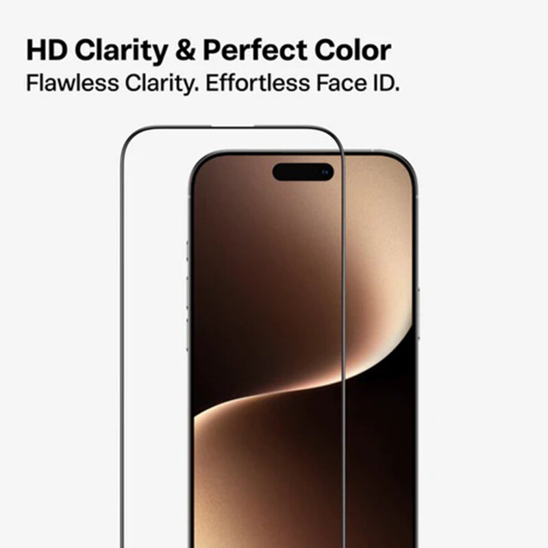 Folie sticla iPhone 17 Pro Torras GlassGo Install Master, transparenta