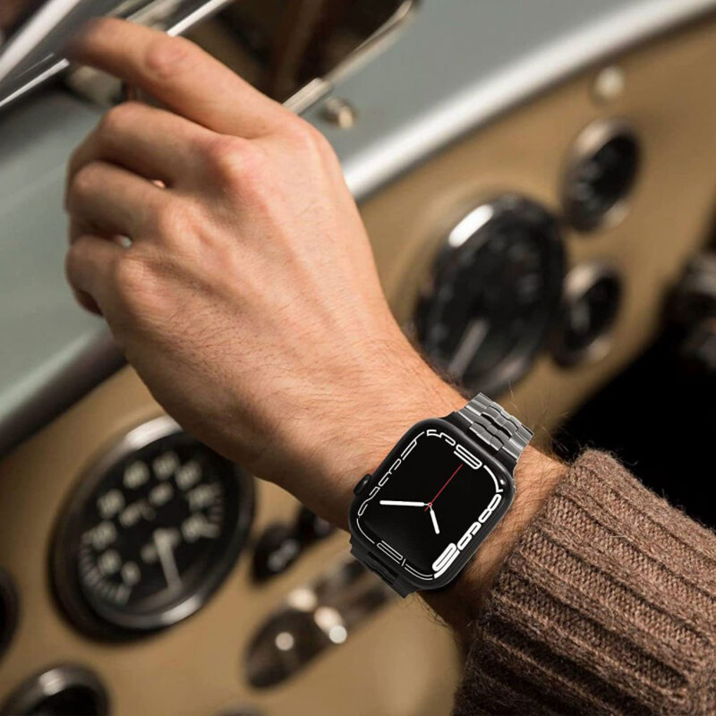 Curea Apple Watch Ultra 3 Techsuit, fumuriu, W063