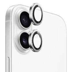Folie iPhone 17 Blueo Original Metal Frame Lens, Silver Diamond