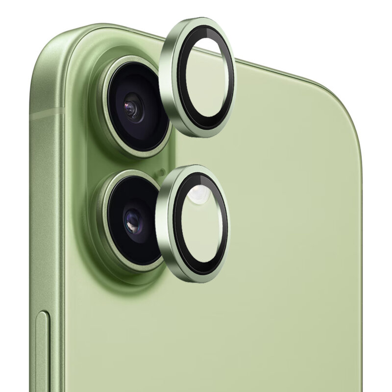 Folie iPhone 17 Blueo Original Metal Frame Lens, verde