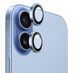 Folie iPhone 17 Blueo Original Metal Frame Lens, bleu