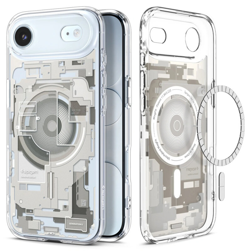 Husa iPhone 17 Air Spigen Ultra Hybrid Zero One MagSafe, natural