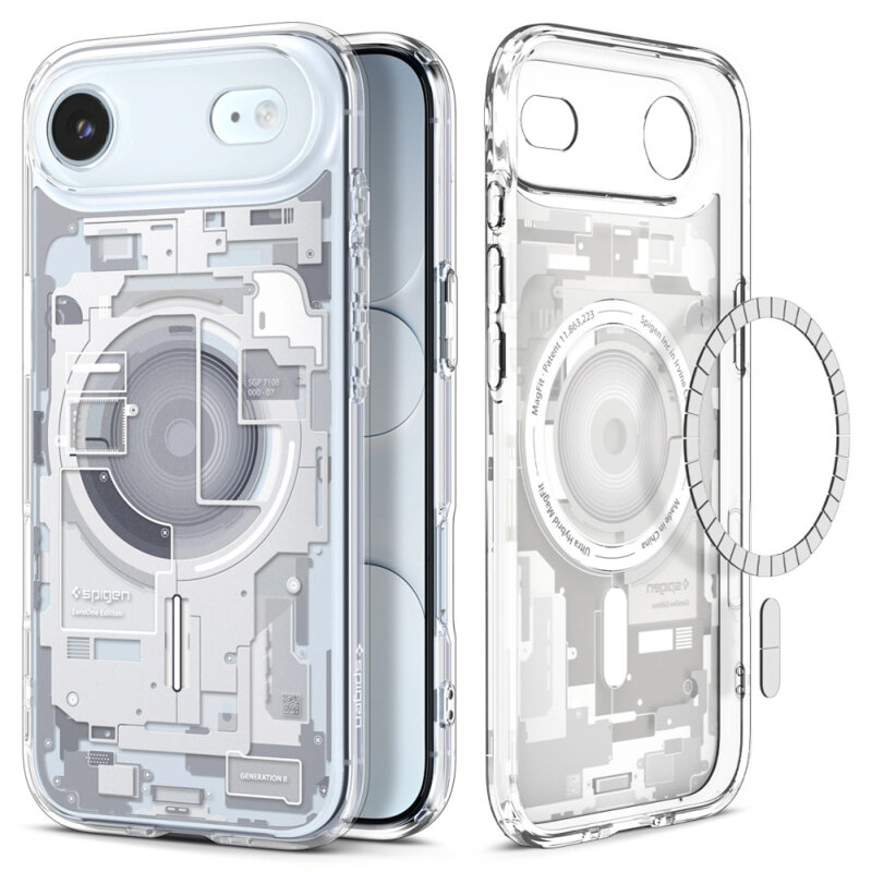 Husa iPhone 17 Air Spigen Ultra Hybrid Zero One MagSafe, alb