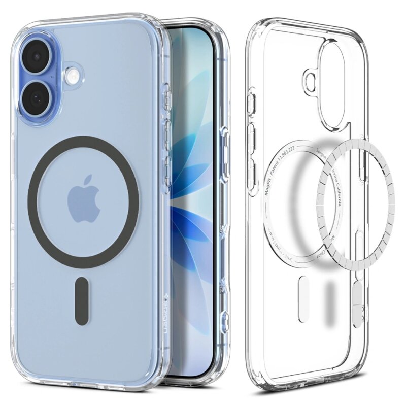 Husa iPhone 17 Spigen Ultra Hybrid MagSafe, transparenta