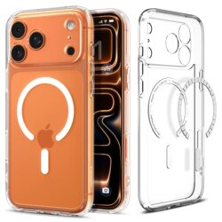 Husa iPhone 17 Pro Spigen Ultra Hybrid MagSafe, transparenta