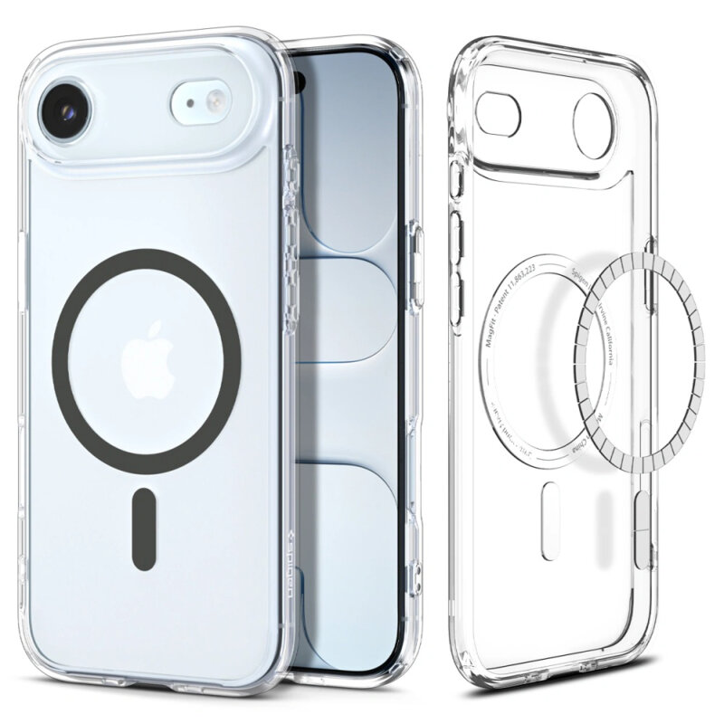 Husa iPhone 17 Air Spigen Ultra Hybrid MagSafe, transparenta
