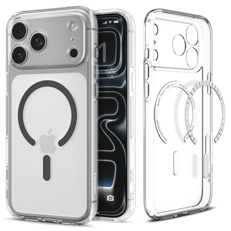 Husa iPhone 17 Pro Max Spigen Ultra Hybrid MagSafe, transparenta