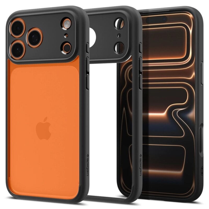 Husa iPhone 17 Pro Spigen Ultra Hybrid, negru