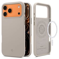 Husa iPhone 17 Pro Max Spigen Silicone Fit MagSafe, bej
