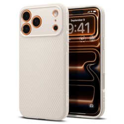 Husa iPhone 17 Pro Max Spigen Liquid Air, natural