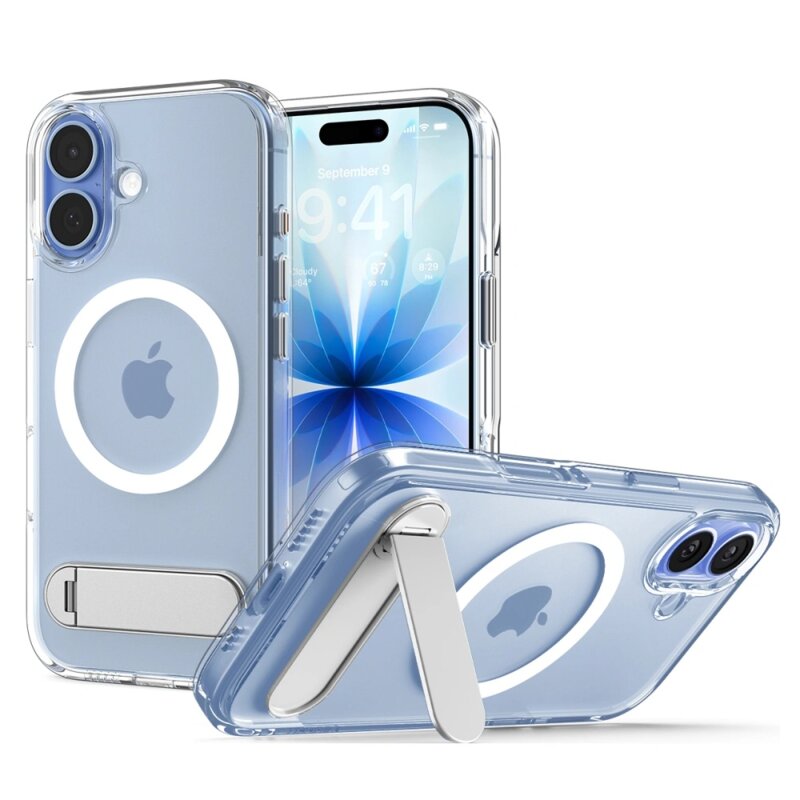 Husa iPhone 17 Spigen Ultra Hybrid S MagSafe, transparenta
