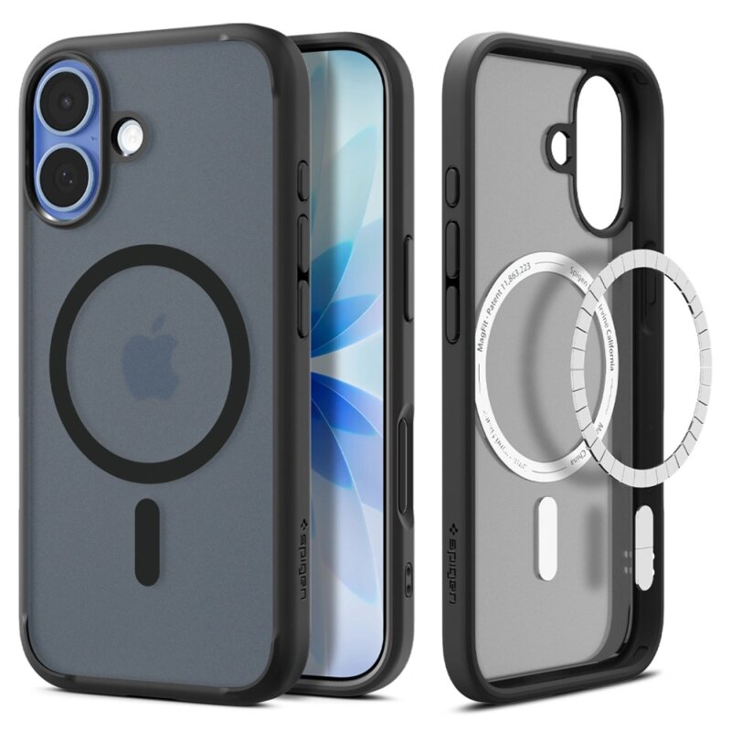 Husa iPhone 17 Spigen Ultra Hybrid MagSafe, cenusiu