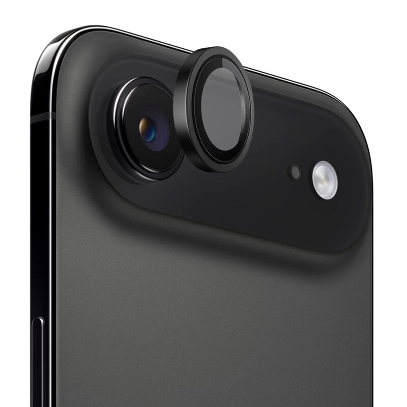 Folie iPhone 17 Air Blueo Original Metal Frame Lens, negru
