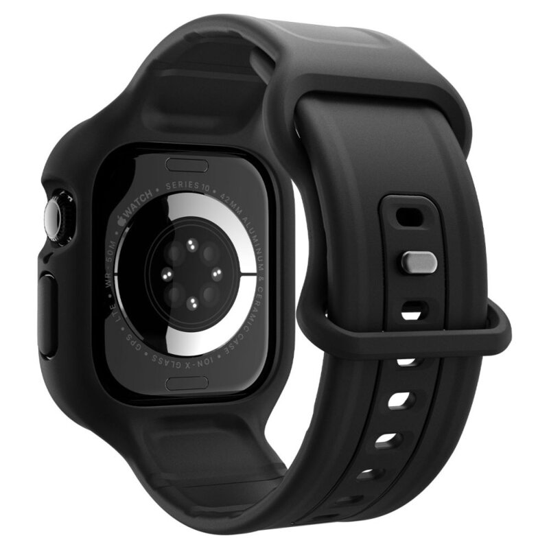 Husa Apple Watch 11 46mm Spigen Caseology Vault, negru mat