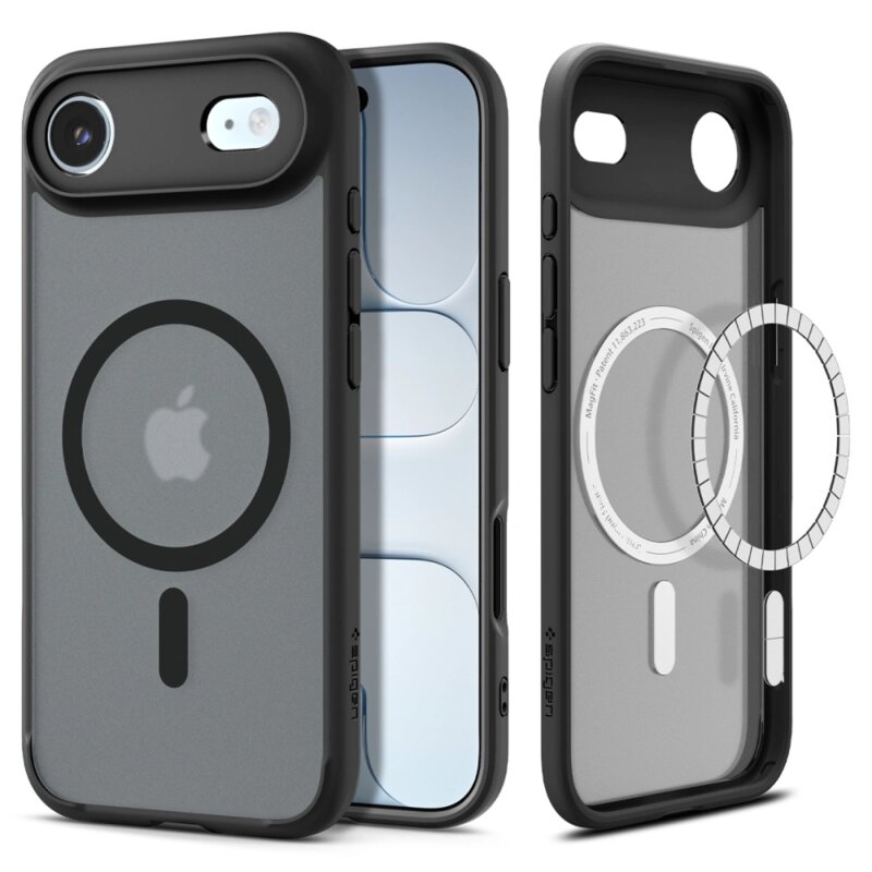 Husa iPhone 17 Air Spigen Ultra Hybrid MagSafe, cenusiu