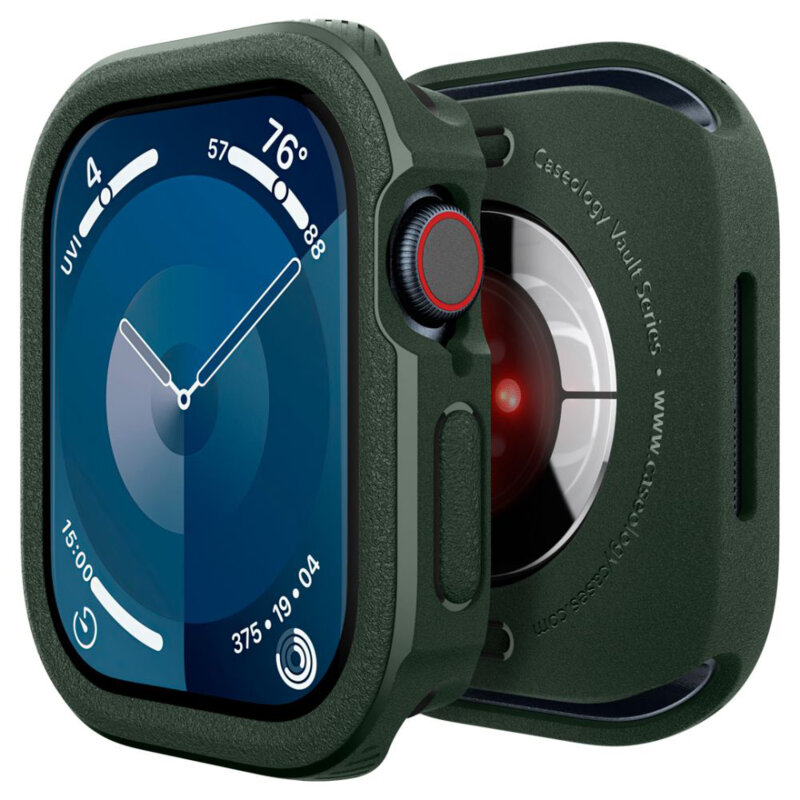 Husa Apple Watch 11 46mm Spigen Caseology Vault, verde