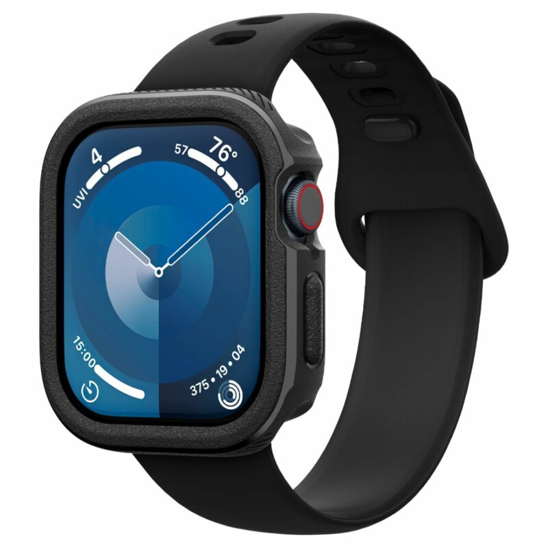 Husa Apple Watch 11 46mm Spigen Caseology Vault, negru mat