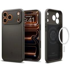 Husa iPhone 17 Pro Spigen Thin Fit MagSafe, cenusiu