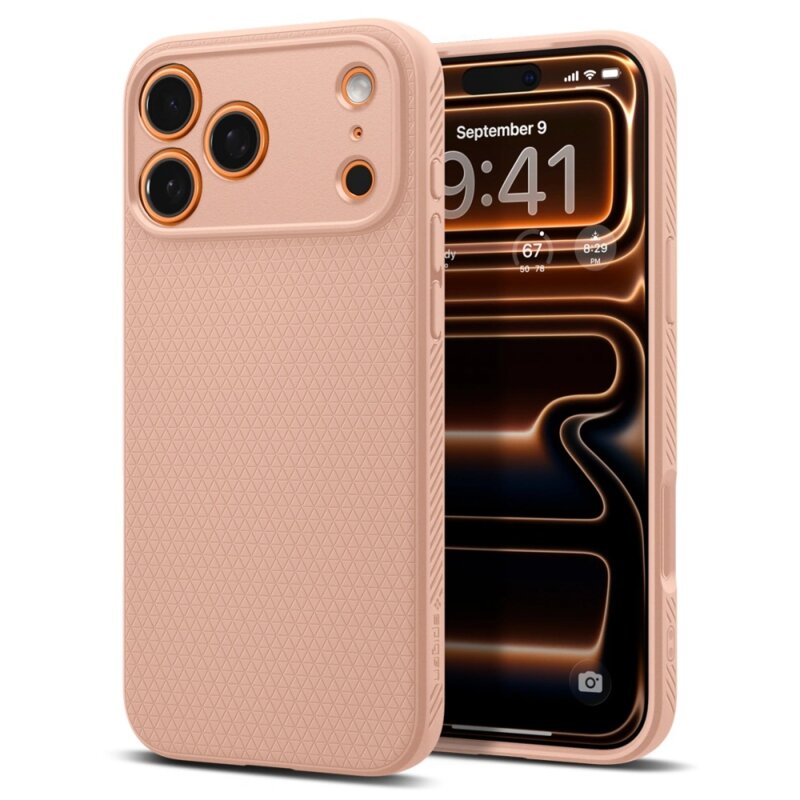 Husa iPhone 17 Pro Max Spigen Liquid Air, roz