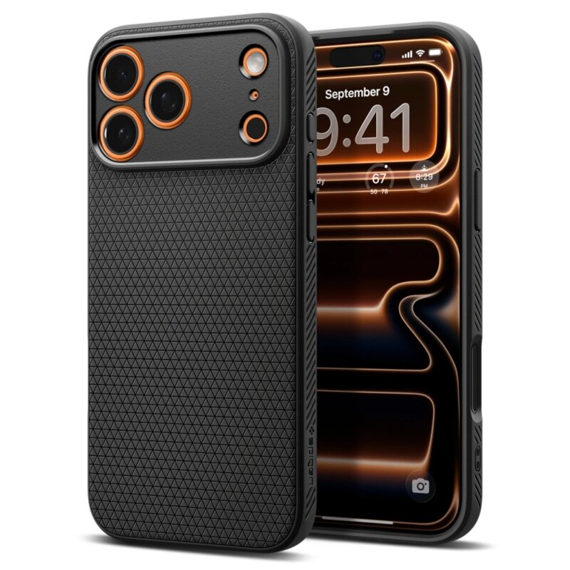 Husa iPhone 17 Pro Max Spigen Liquid Air, negru