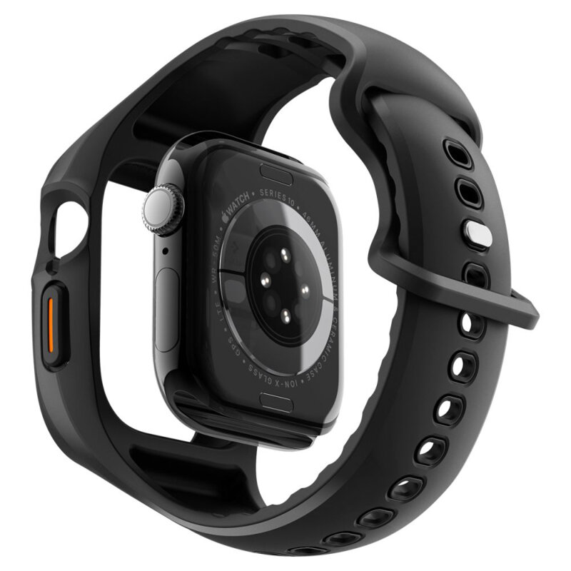 Husa Apple Watch 11 46mm Spigen Liquid Air, negru