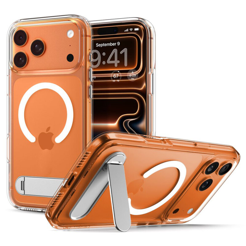 Husa iPhone 17 Pro Spigen Ultra Hybrid S MagSafe, transparenta