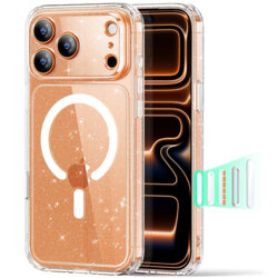 Husa iPhone 17 Pro ESR Classic Hybrid HaloLock, transparenta