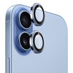 Folie iPhone 17 Blueo Sapphire Crystal Original Lens Glass, bleu