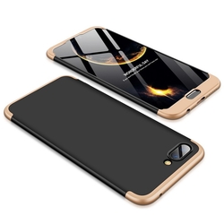 Husa iPhone 6 / 6S GKK 360 Full Cover Negru-Auriu