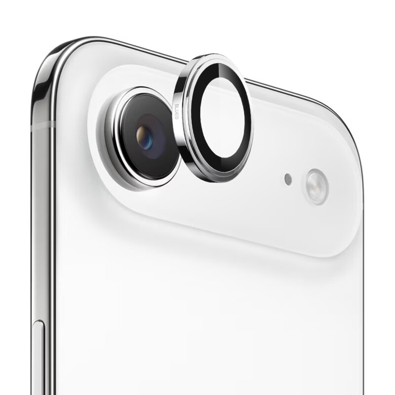Folie iPhone 17 Air Blueo Sapphire Crystal Original Lens Glass, argintiu