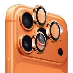 Folie iPhone 17 Pro Blueo Sapphire Crystal Original Lens Glass, portocaliu