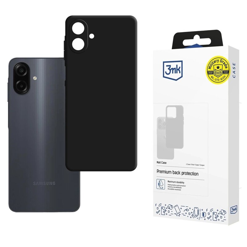 Husa Samsung Galaxy A07 4G premium 3mk Matt Case, negru