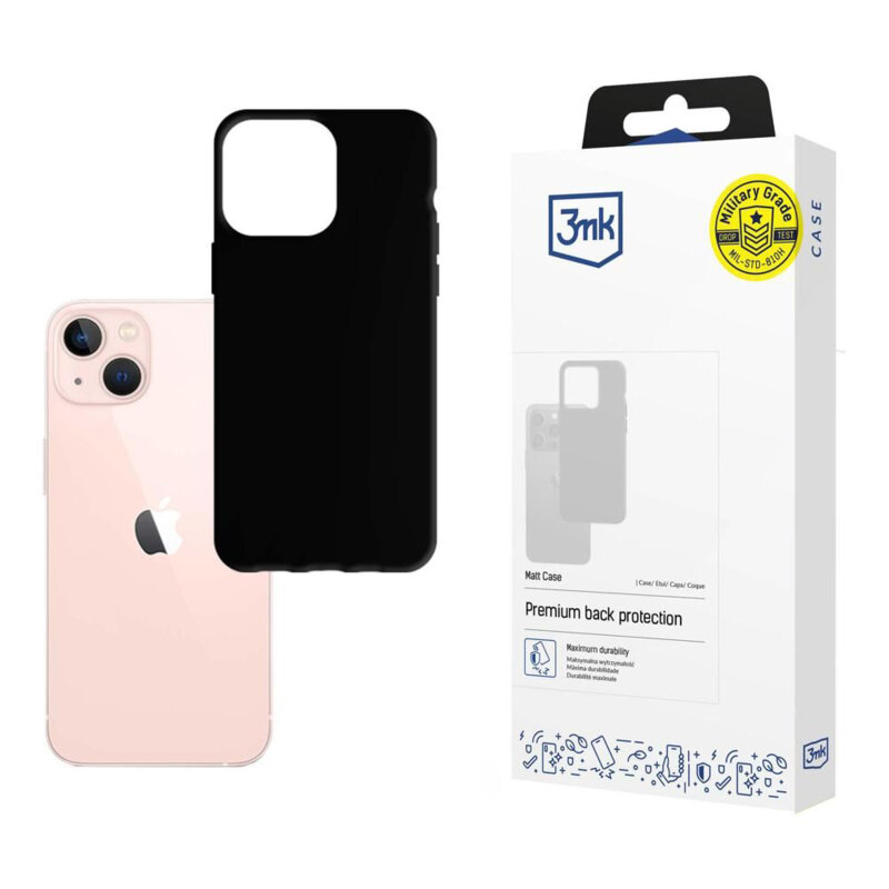 Husa iPhone 14 premium 3mk Matt Case, negru