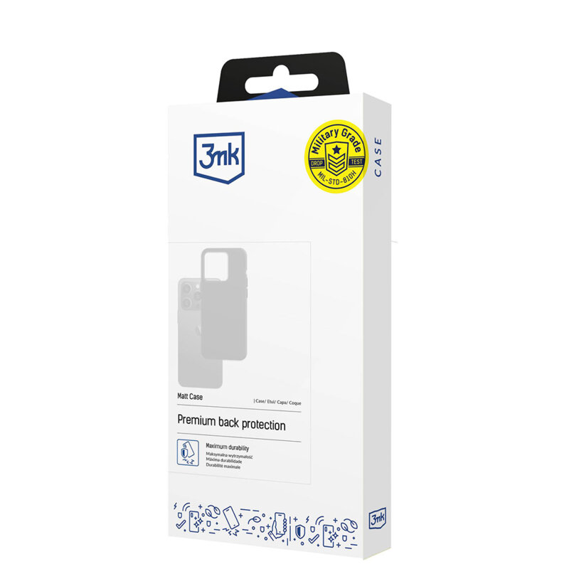 Husa iPhone 14 premium 3mk Matt Case, negru