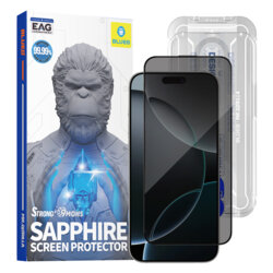 Folie sticla iPhone 17 Pro Blueo Premium Sapphire Non Breaking / Scratching 9H Glass, privacy