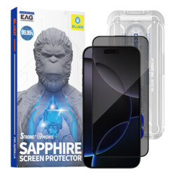 Folie sticla iPhone 16 Pro Max Blueo Premium Sapphire Non Breaking / Scratching 9H Glass, privacy