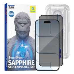 Folie sticla iPhone 17 Air Blueo Premium Sapphire Non Breaking / Scratching 9H Glass, privacy