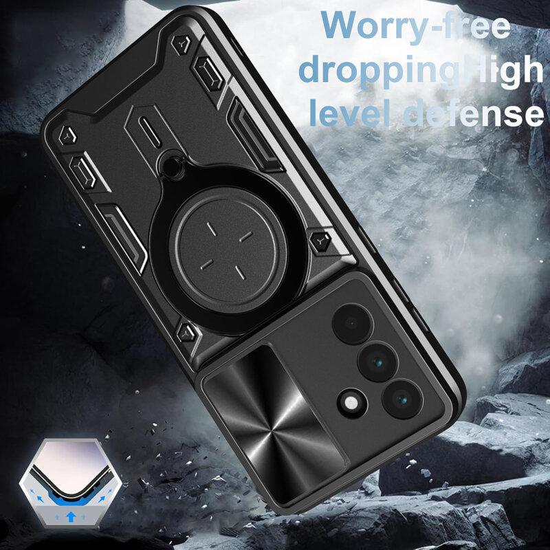 Husa Samsung Galaxy A17 4G Techsuit CamGuard Pro, albastru