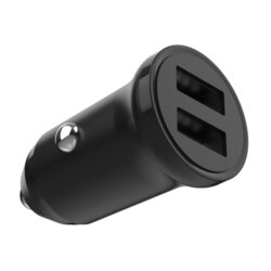 Incarcator auto 2x USB Fixed, 15W, negru, FIXCC15N-2U-BK