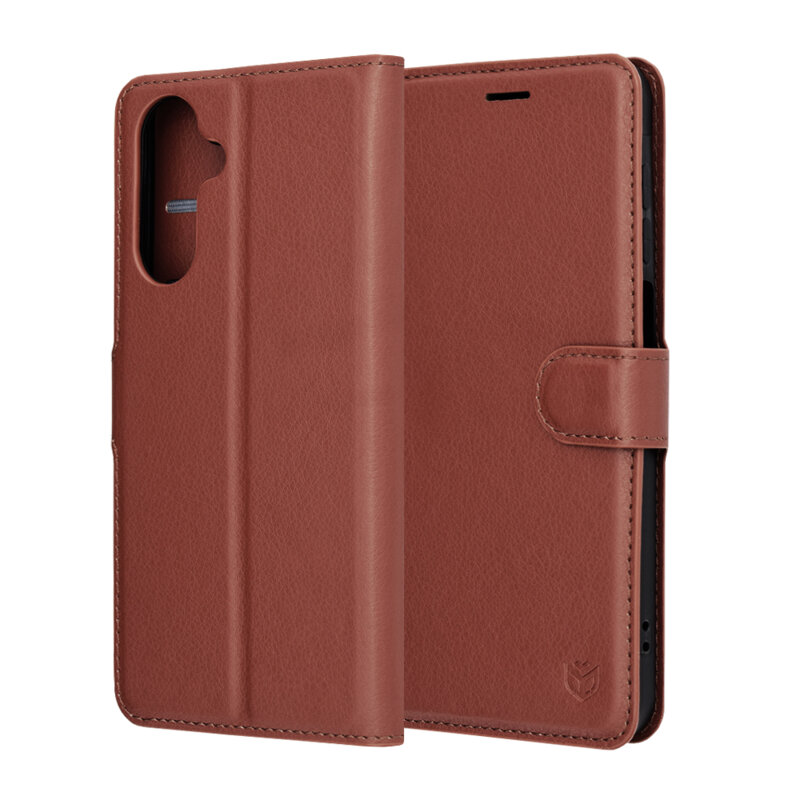 Husa Samsung Galaxy A17 4G Techsuit Leather Folio, maro