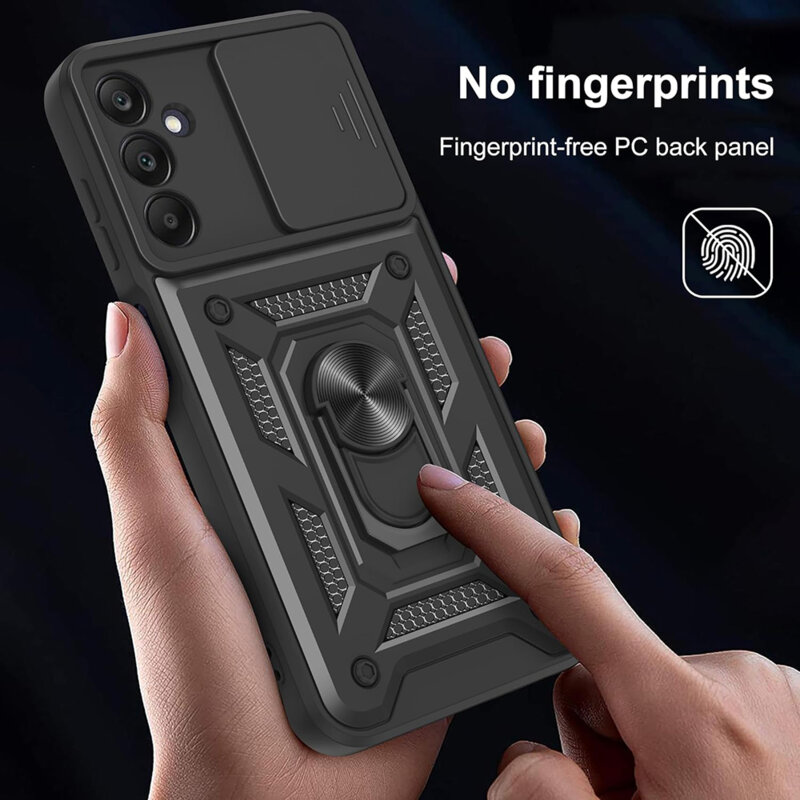 Husa Samsung Galaxy A17 4G protectie camera Techsuit CamShield Series, negru