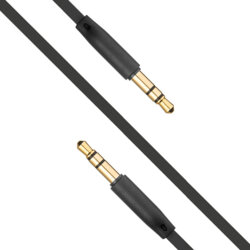 Cablu audio Jack 3.5mm Fixed, 1m, negru, FIXM-AUX-BK