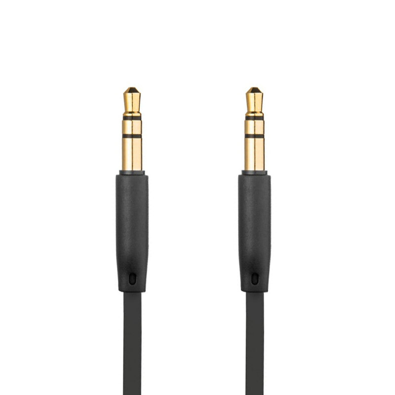 Cablu audio Jack 3.5mm Fixed, 1m, negru, FIXM-AUX-BK