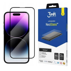 Folie sticla iPhone 14 Pro Max 3mk NeoGlass, negru