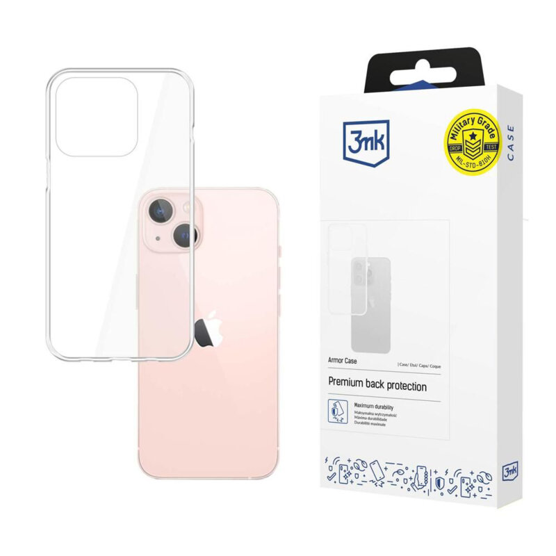 Husa iPhone 14 3mk Armor Case, transparenta
