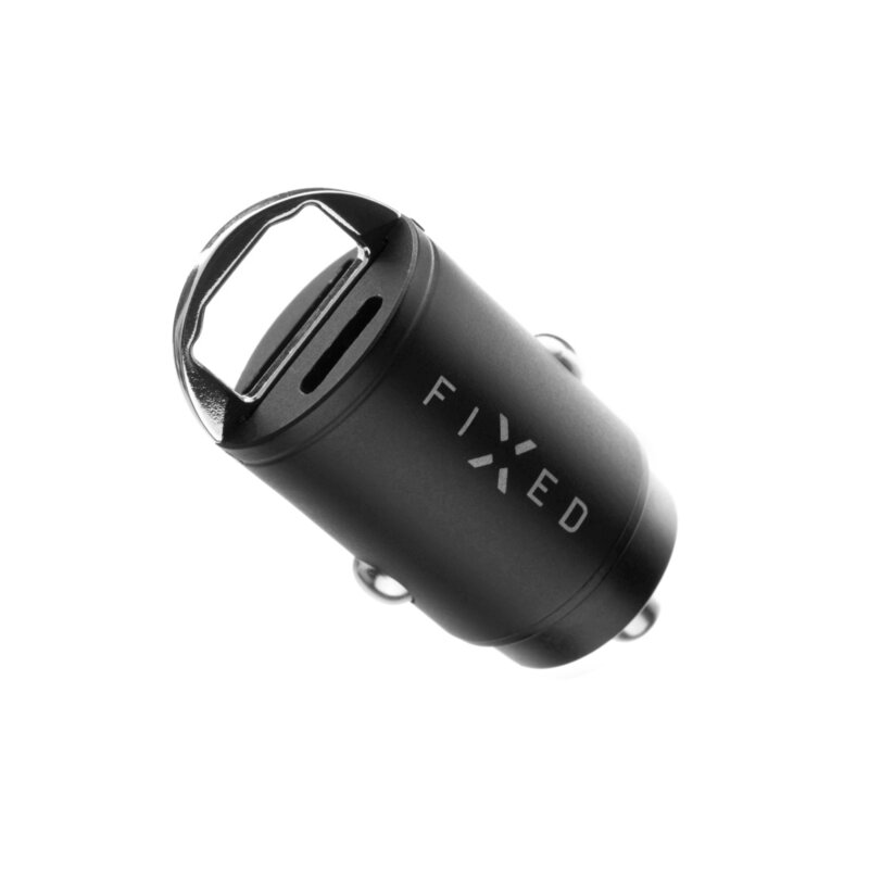 Incarcator auto bricheta Fixed, USB, tip C, 30W, FIXCC30M-CU-BK