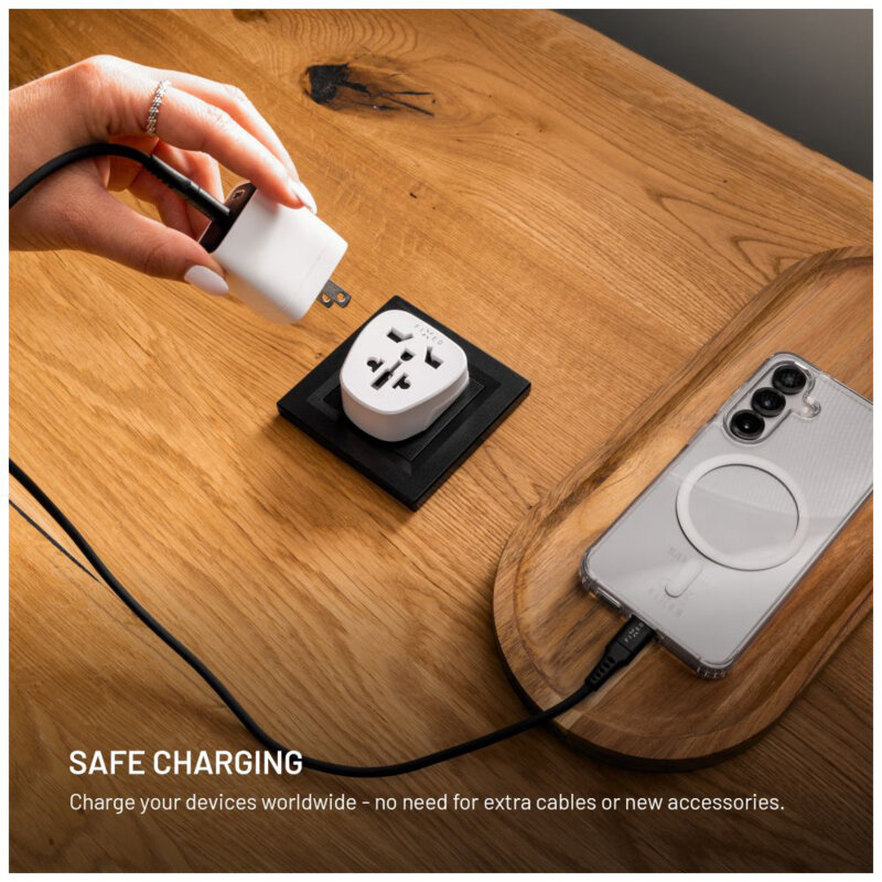 Adaptor priza EU la UK/US/AUS, Fixed, 15A/3750W, FIXCT-EU2-WH