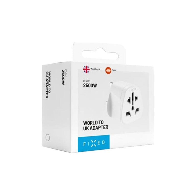 Adaptor priza UK la EU/US/AUS, Fixed, 15A/3750W, FIXCT-UK