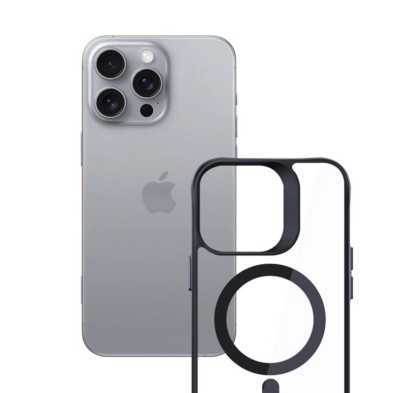 Husa iPhone 16 Pro 3mk Satin Armor MagCase, transparenta