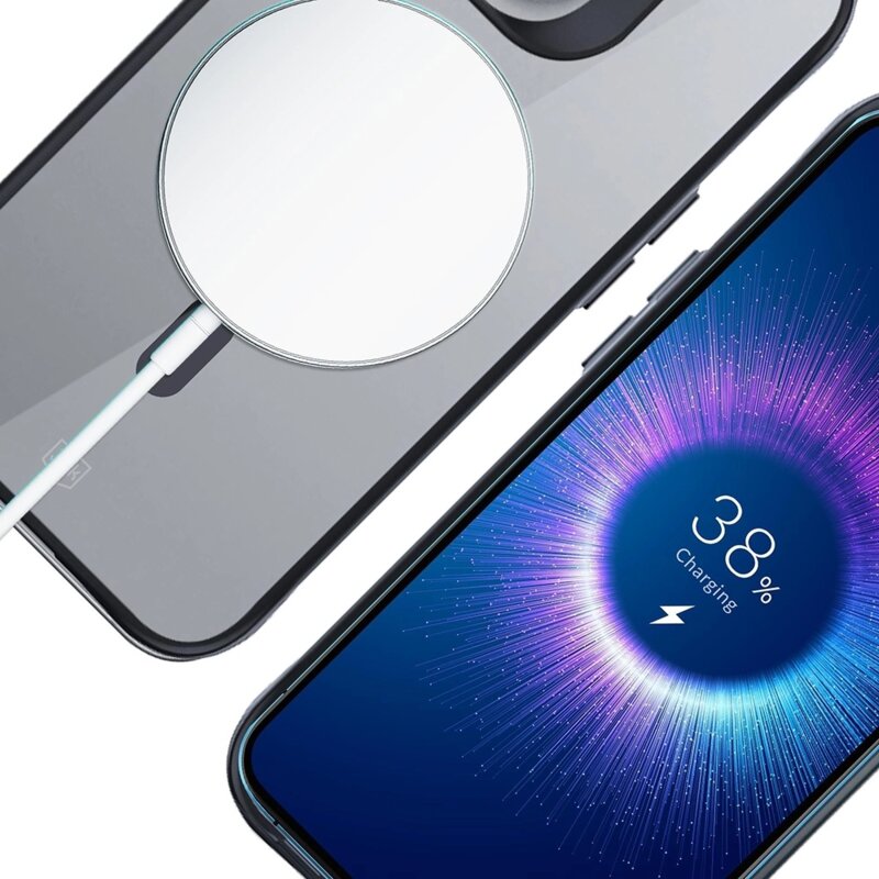 Husa iPhone 16 Pro 3mk Satin Armor MagCase, transparenta